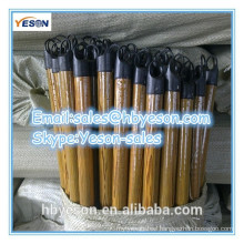 wooden style pvc coated broom sticks / broom handle tip